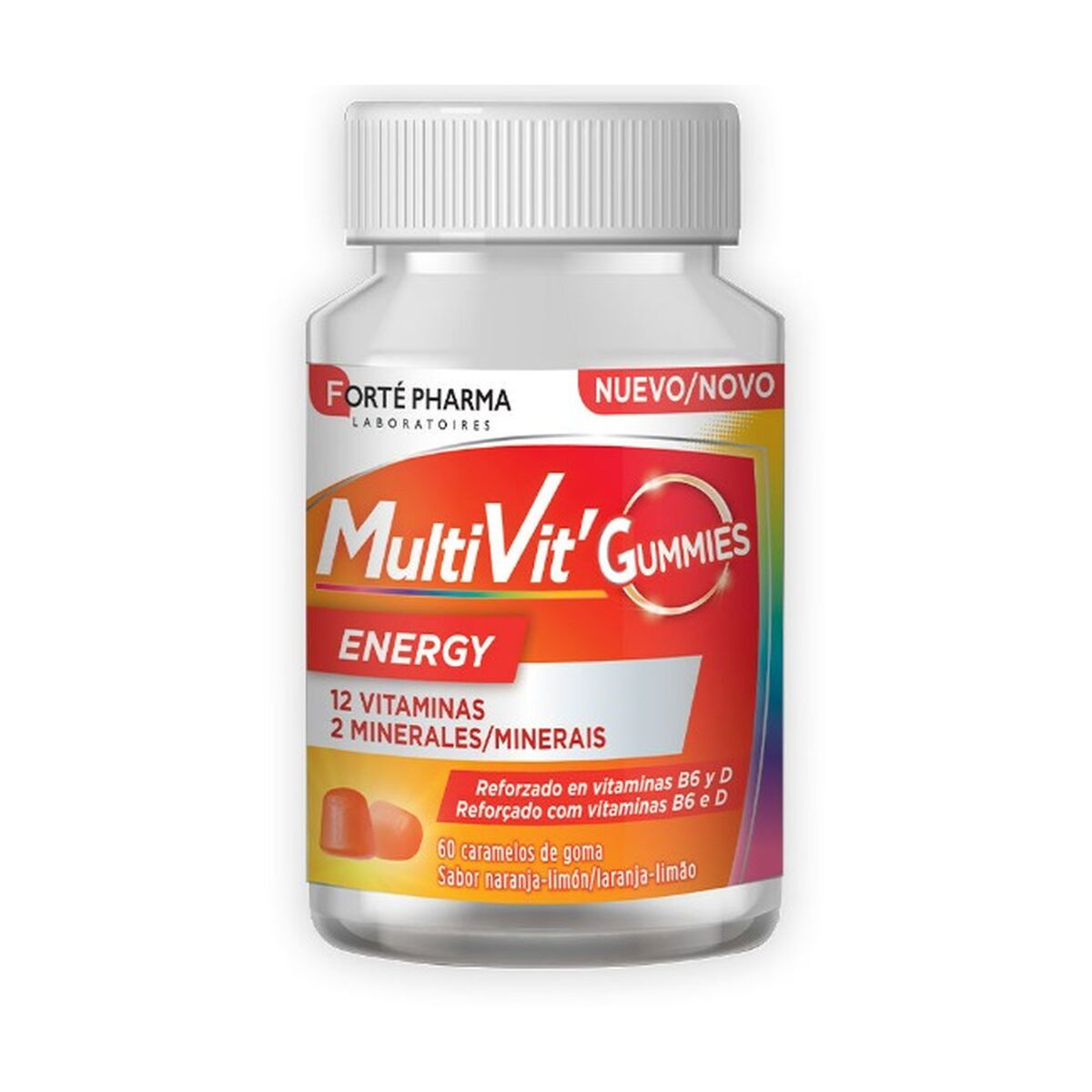 Kosttillskott Forté Pharma Multivit Energy tandkött 60 antal - 4