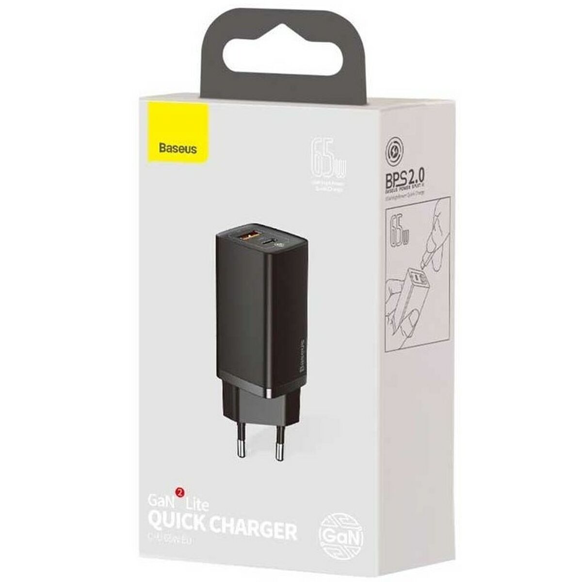 Väggladdare Baseus CCGAN2L-B01 Svart 18 W 65 W 45 W