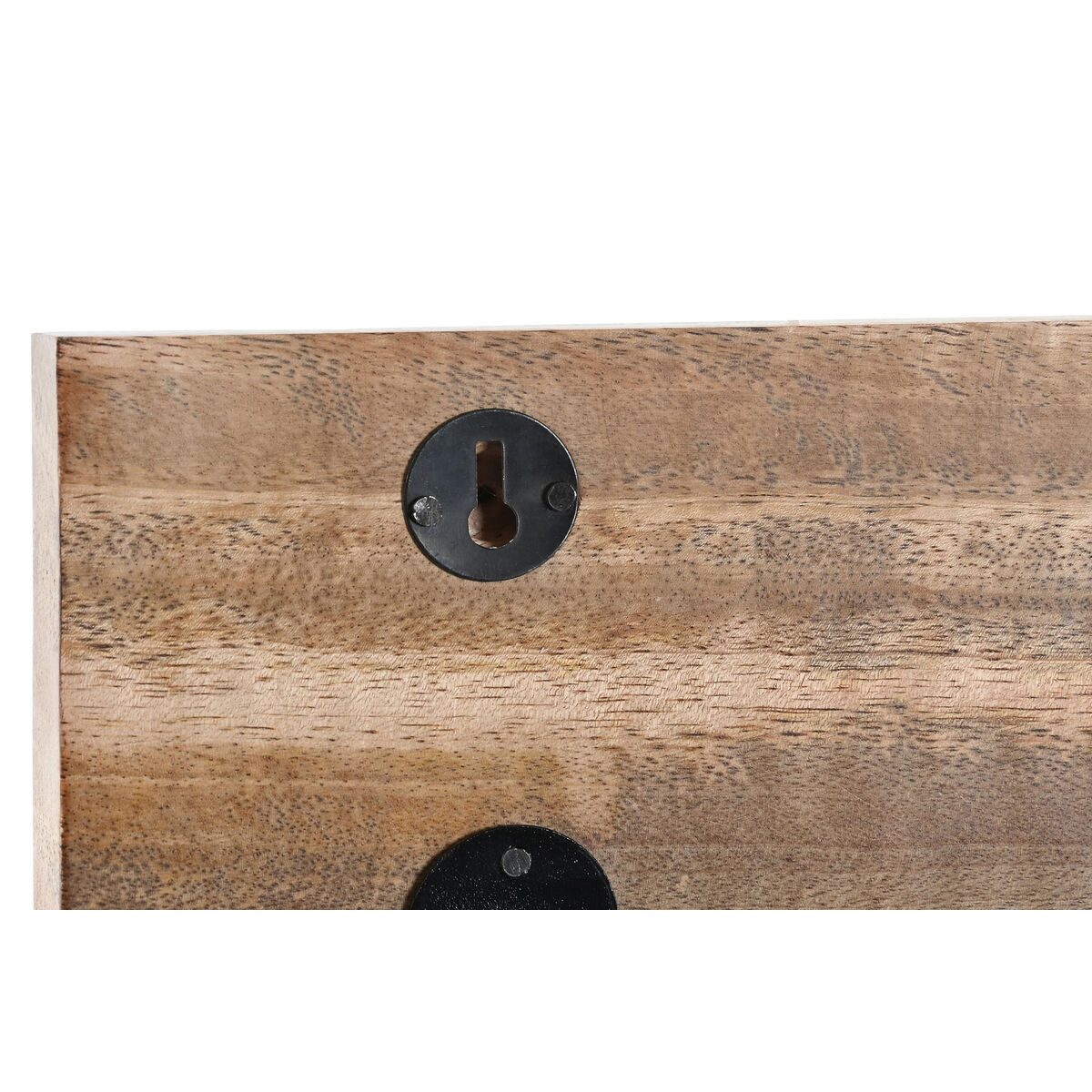 Väggmonterad rockhängare DKD Home Decor Multicolour Järn Mangoträ Tropiskt Löv av en växt Lackad 38 x 5 x 18 cm (2 antal) - 3
