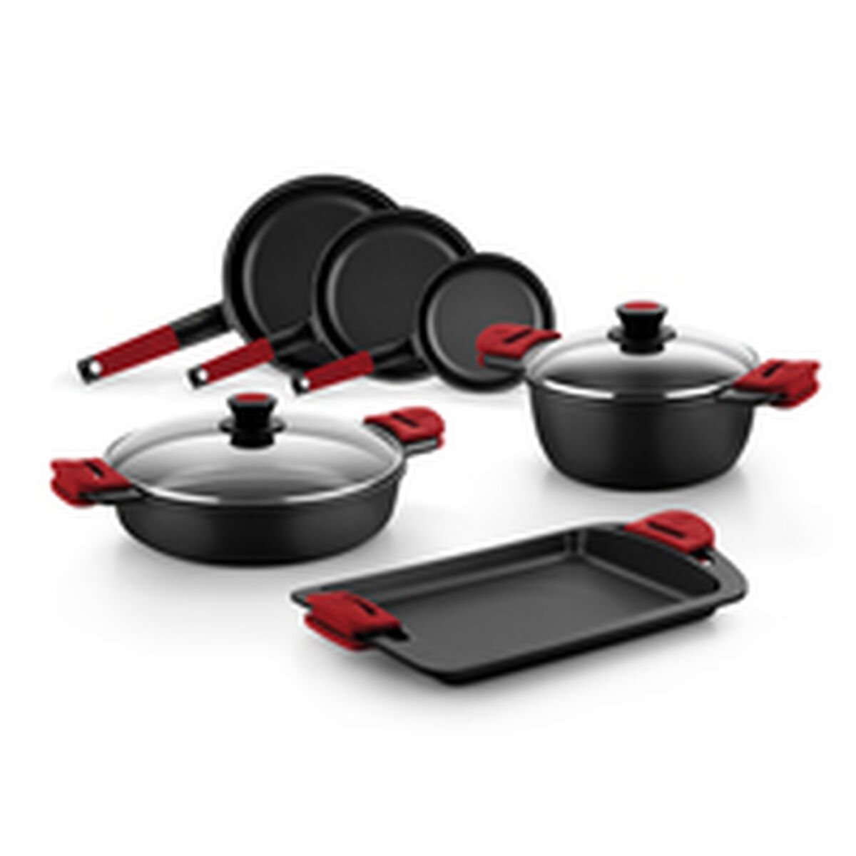 Non-stick-panna BRA A411226 Svart Rostfritt stål