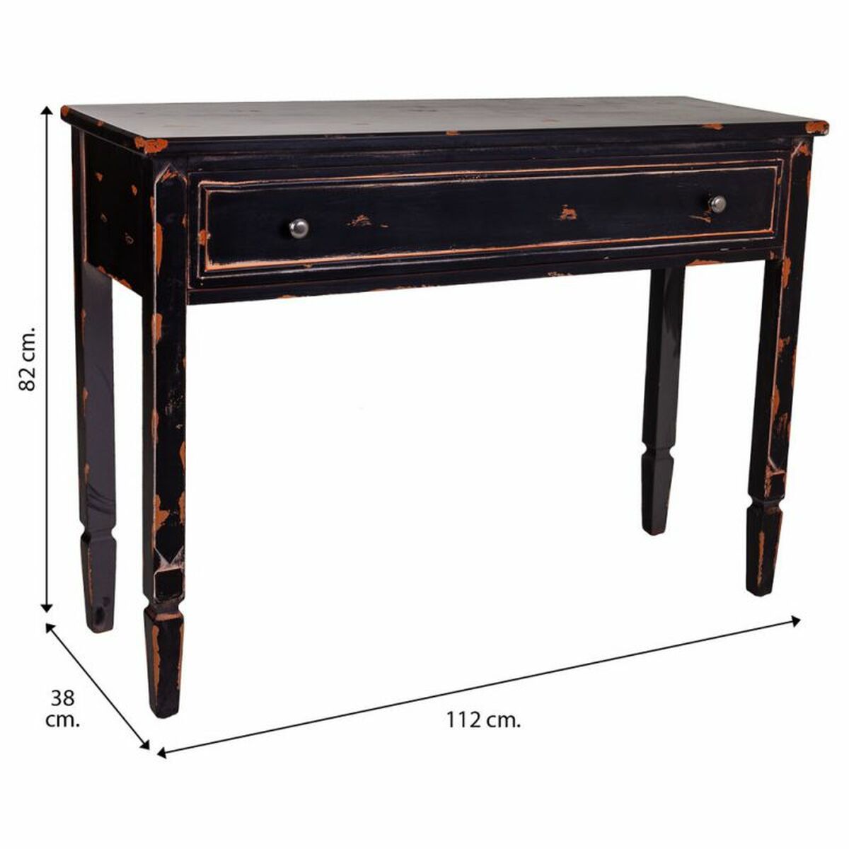 Hallmöbel med lådor Alexandra House Living Svart 38 x 82 x 112 cm - 8