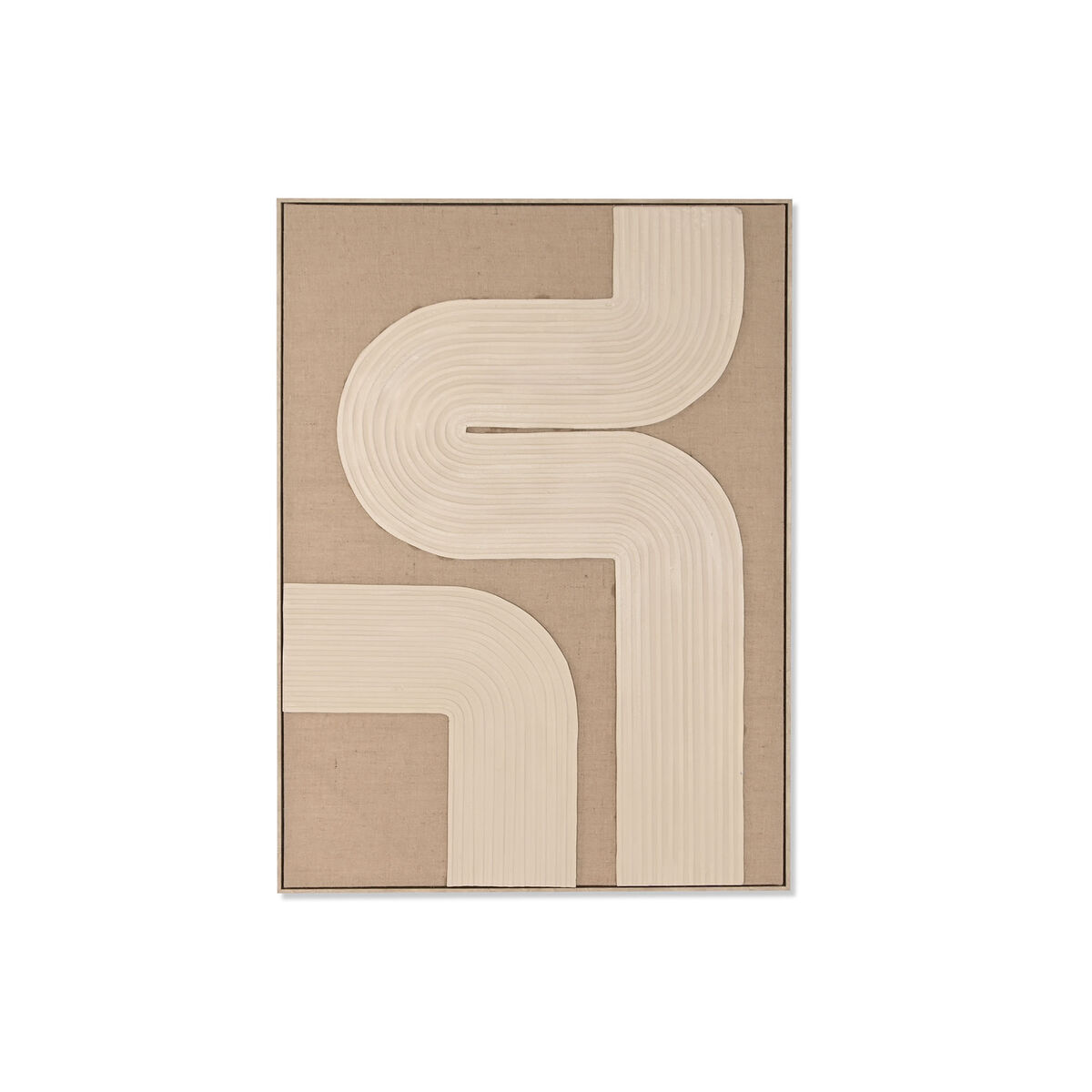 Tavla 3D Home ESPRIT Jute Foam 103 x 4,5 x 143 cm