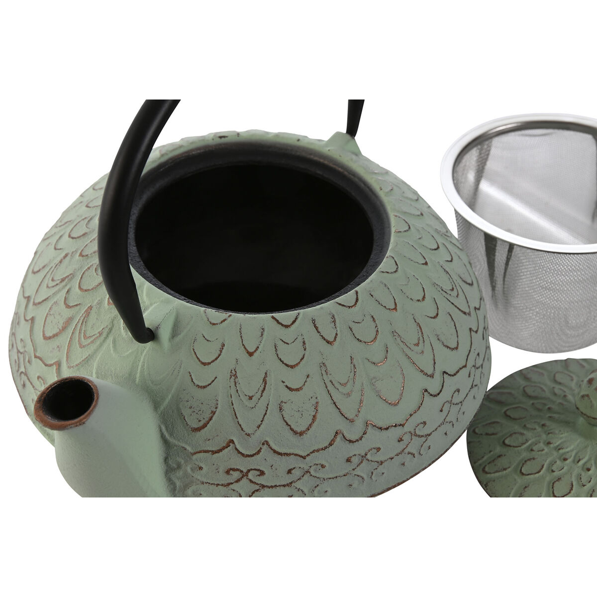 Tekanna Home ESPRIT Svart Grön Järn 900 ml - 2