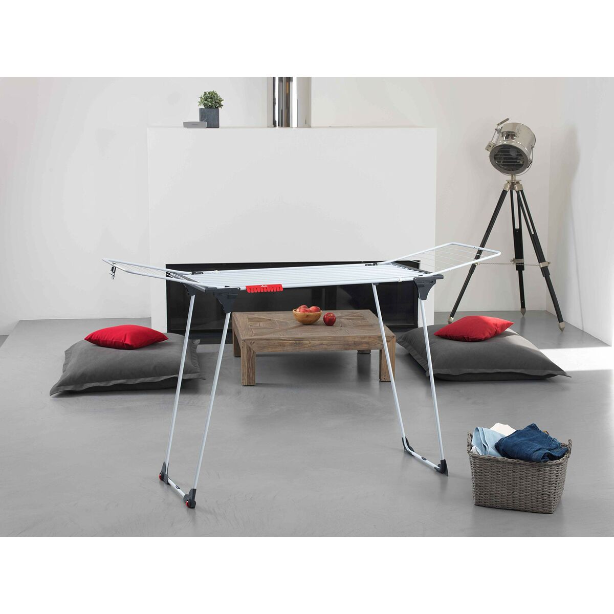 Torklina Vileda Infinity Vit Aluminium 257 x 57 x 100 cm Utdragbar - 3