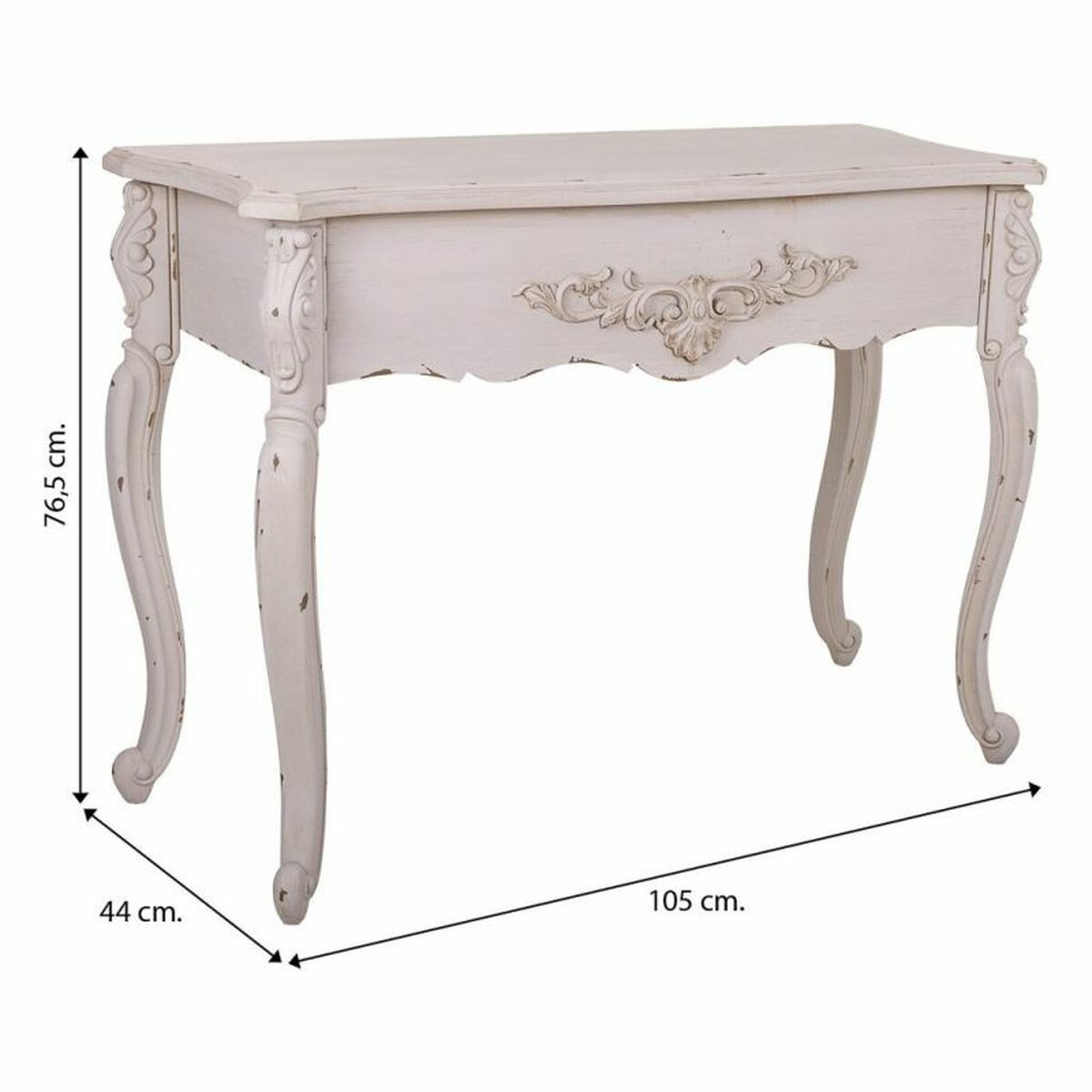 Mottagare Alexandra House Living Grå Granträ Trä MDF 44 x 76 x 105 cm - 7