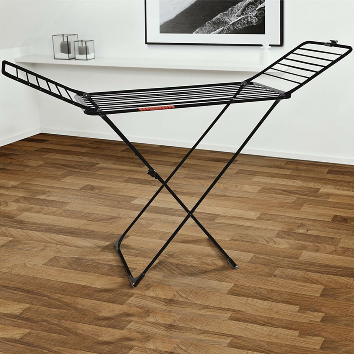 Klädhängare hopfällbar Vileda Extra Black 174090 174 x 56 x 116 cm - 7