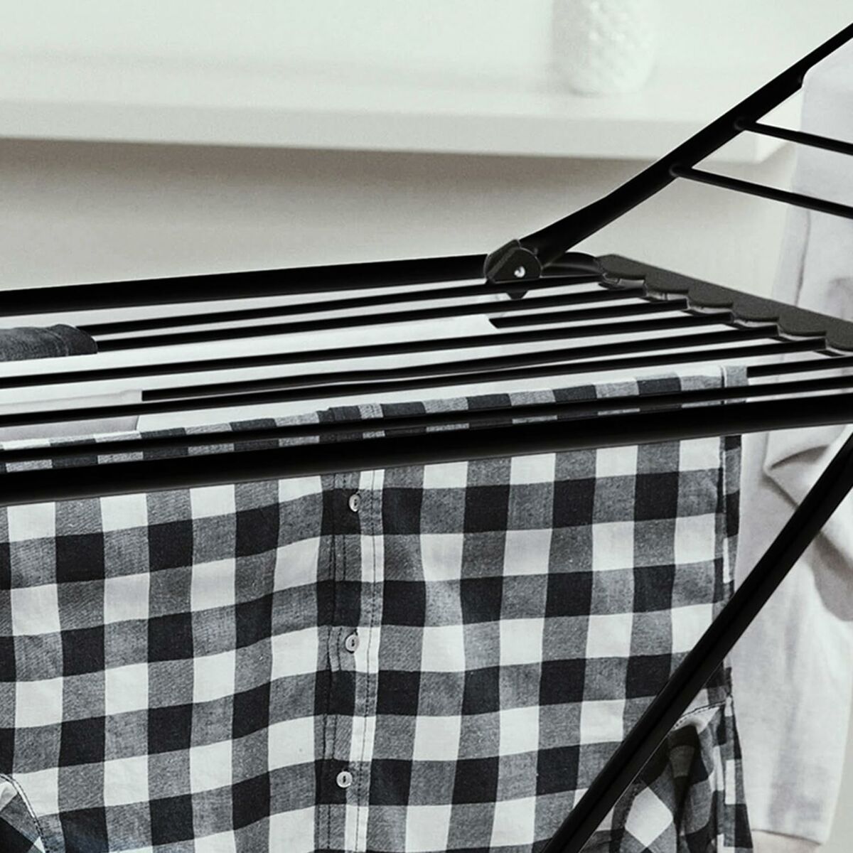 Klädhängare hopfällbar Vileda Extra Black 174090 174 x 56 x 116 cm - 5
