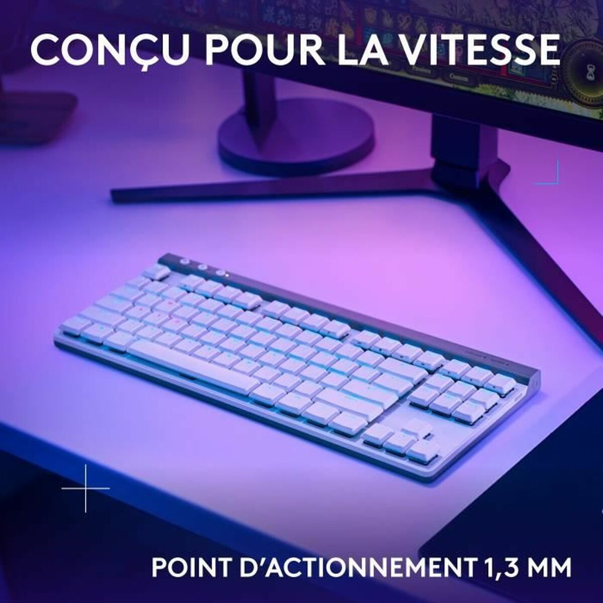 Bluetooth Tangentbord Logitech G515 Vit - 3