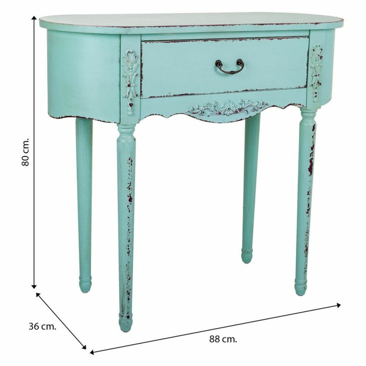 Hallmöbel med lådor Alexandra House Living Blå 36 x 80 x 88 cm - 7
