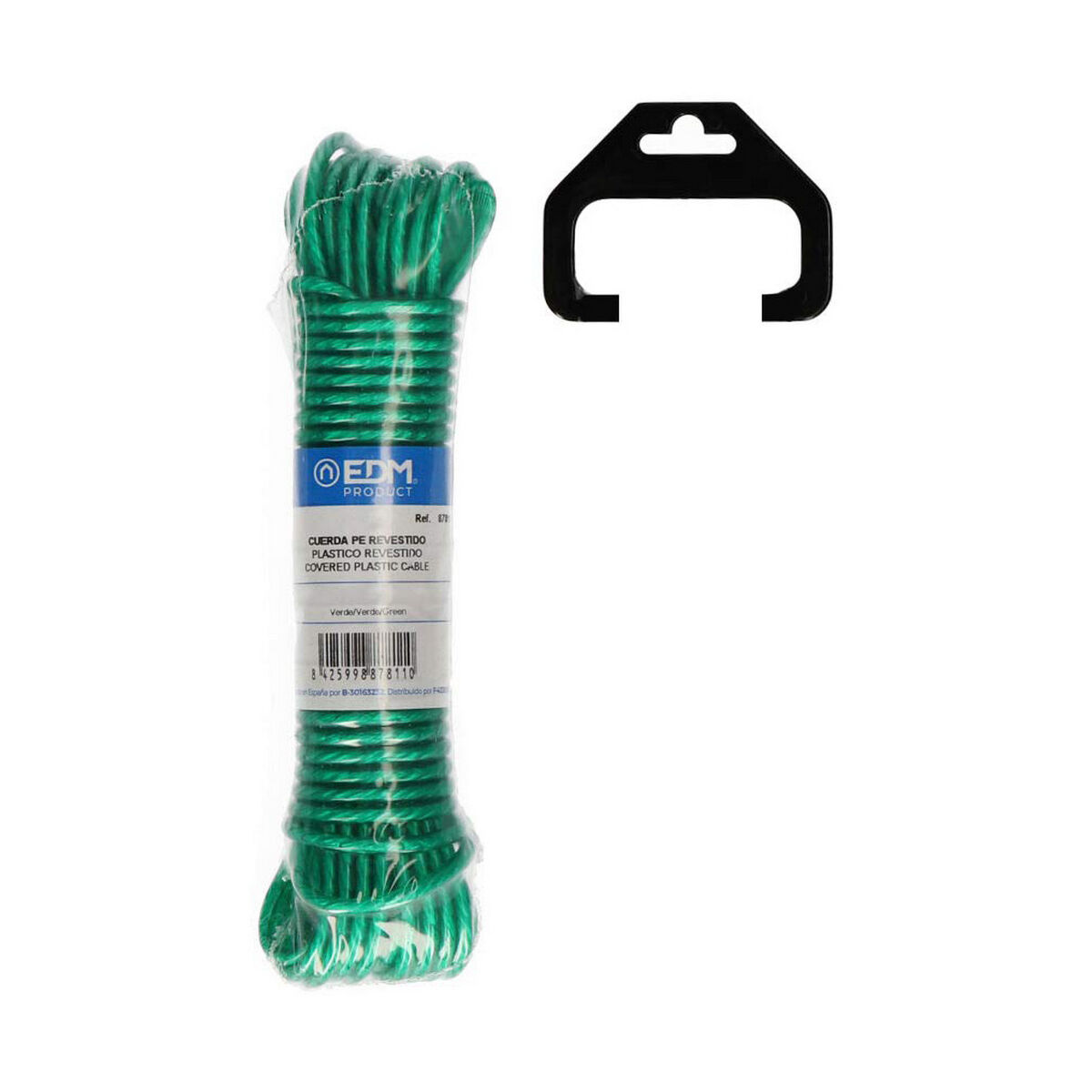 Snöre EDM 87813 Grön Plast 3,8 mm x 25 m - 3