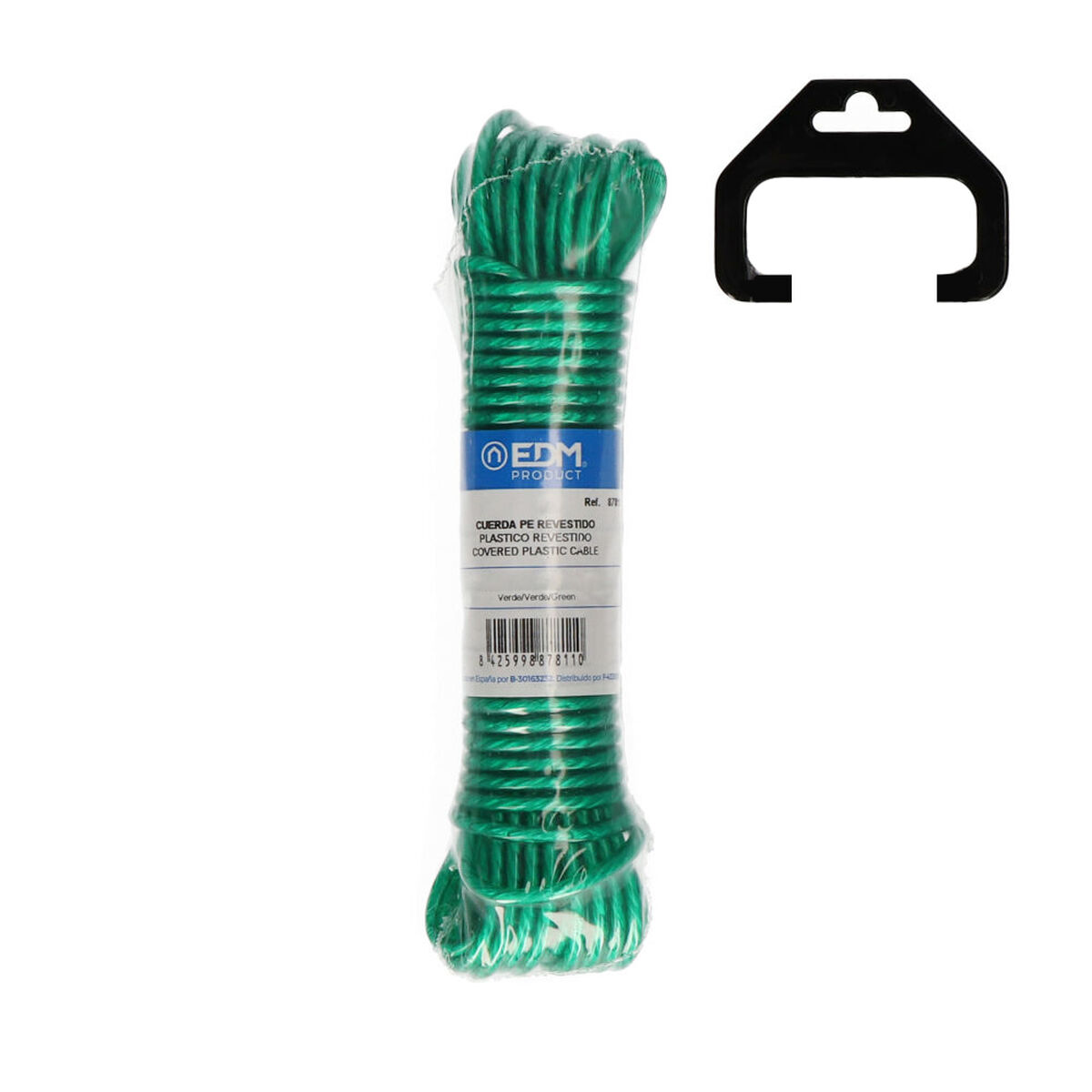 Snöre EDM 87813 Grön Plast 3,8 mm x 25 m