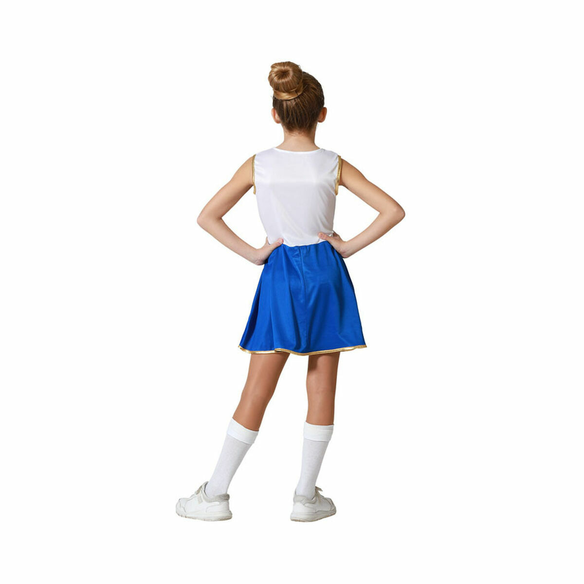 Maskeraddräkt för barn Blå Cheerleader - 3
