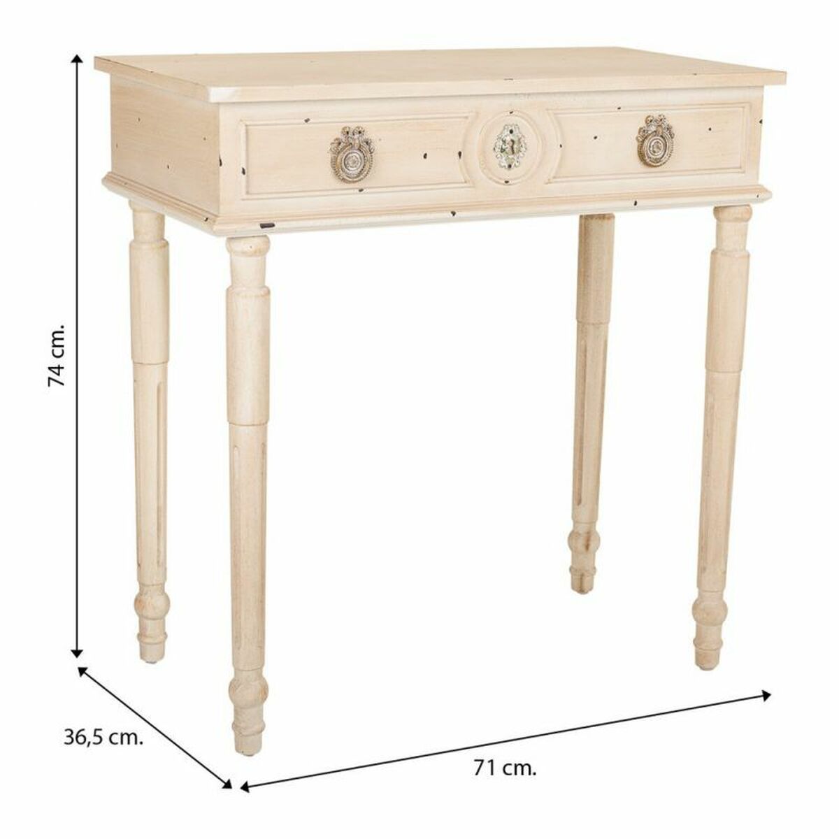 Mottagare Alexandra House Living Beige 36 x 74 x 71 cm - 7