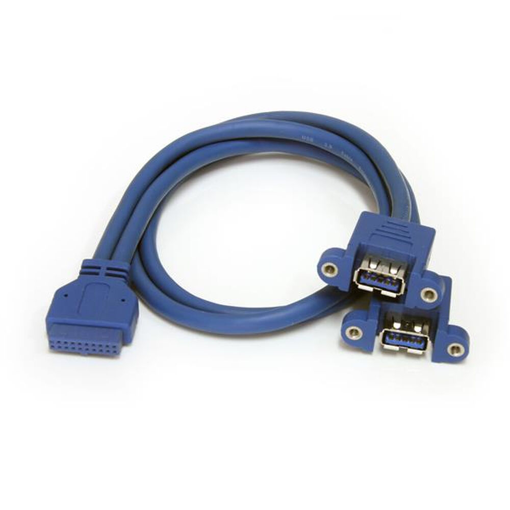 USB-kabel Startech USB3SPNLAFHD         IDC USB A Blå - 2
