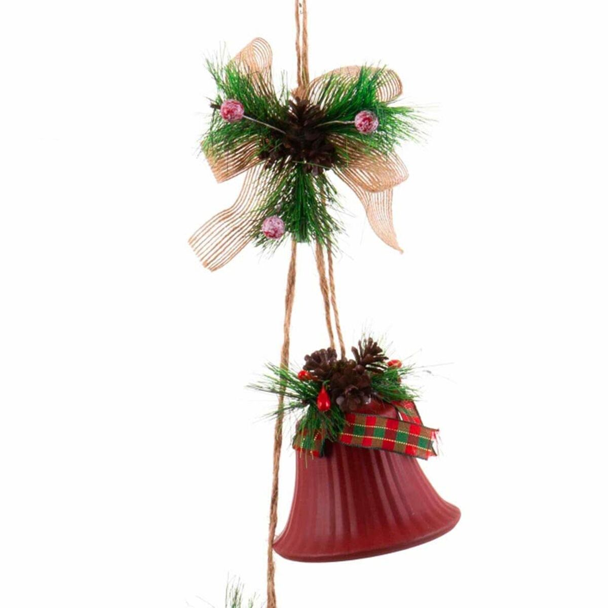 Julgranskula Röd Multicolour Metall Plast Fibrer Köksfläktar 14 x 9 x 47 cm - 3