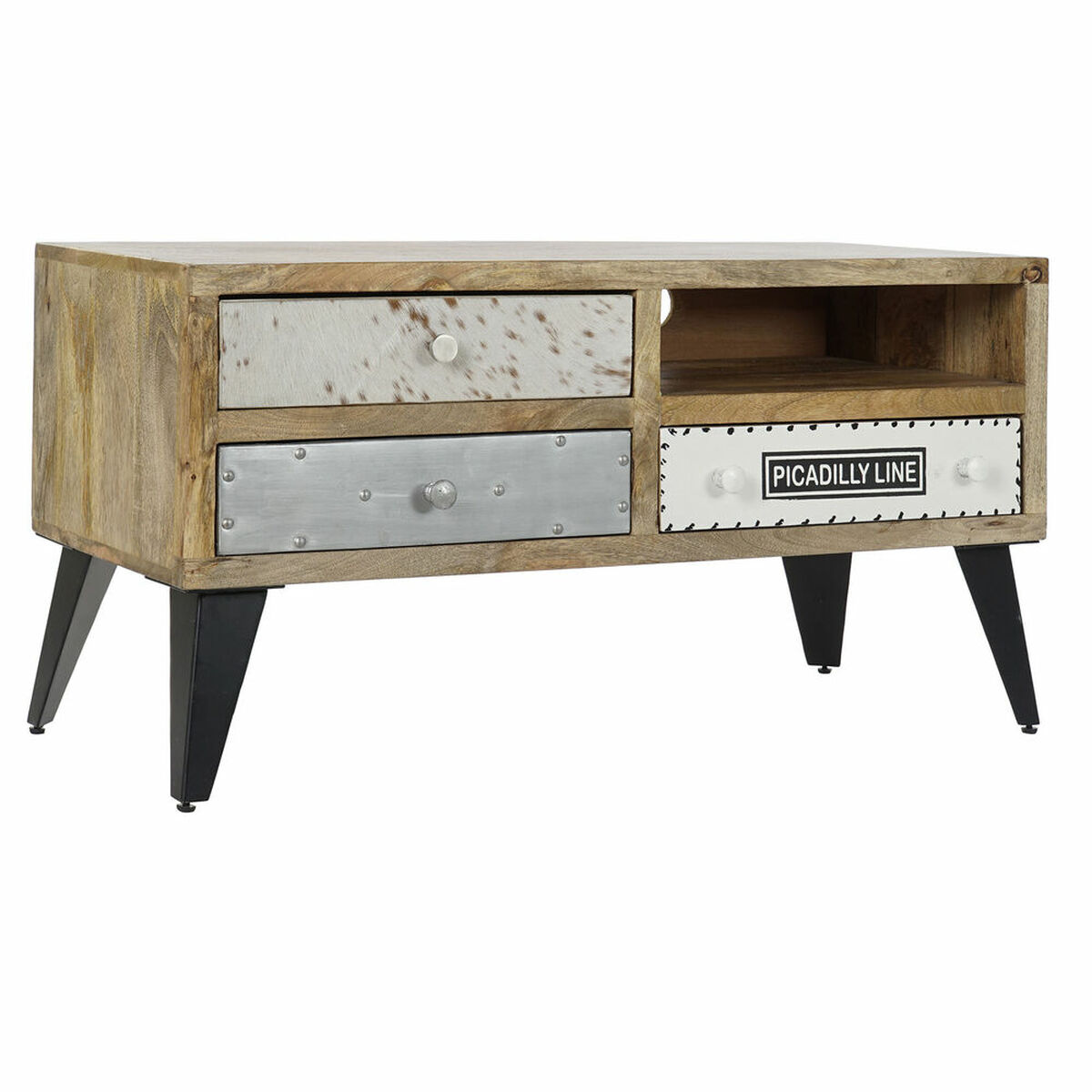 TV-möbler DKD Home Decor Metall Mangoträ (100 x 40 x 50 cm) - 3