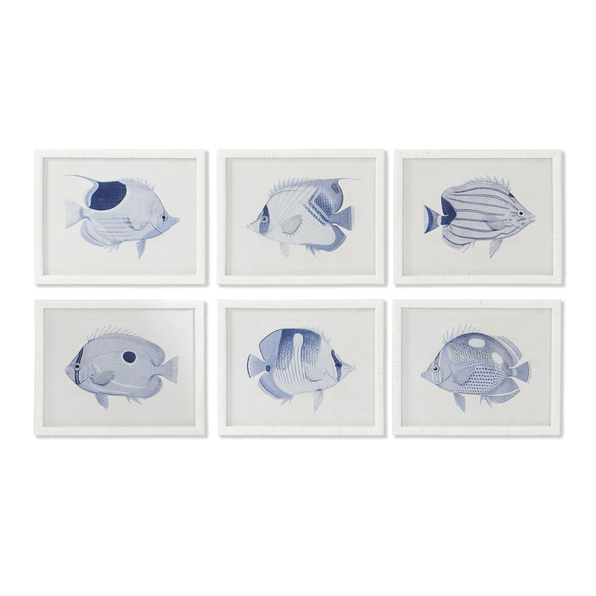 Tavla Home ESPRIT Glas Trä MDF 50 x 2,5 x 40 cm (6 antal)