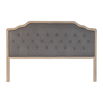 Sänggavel DKD Home Decor Mörkgrå Tölgy 180 x 10 x 120 cm