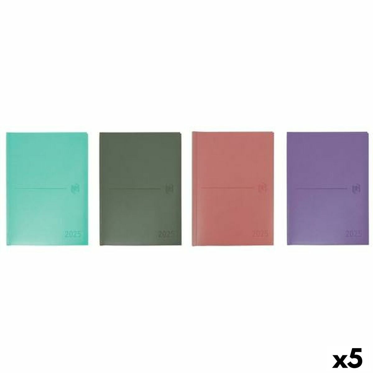 Dagbok Oxford MODERN A5 15 x 21 cm 2025 (5 antal)
