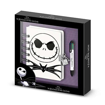 Agenda med tillbehör The Nightmare Before Christmas Lila 24 x 23 x 2,5 cm
