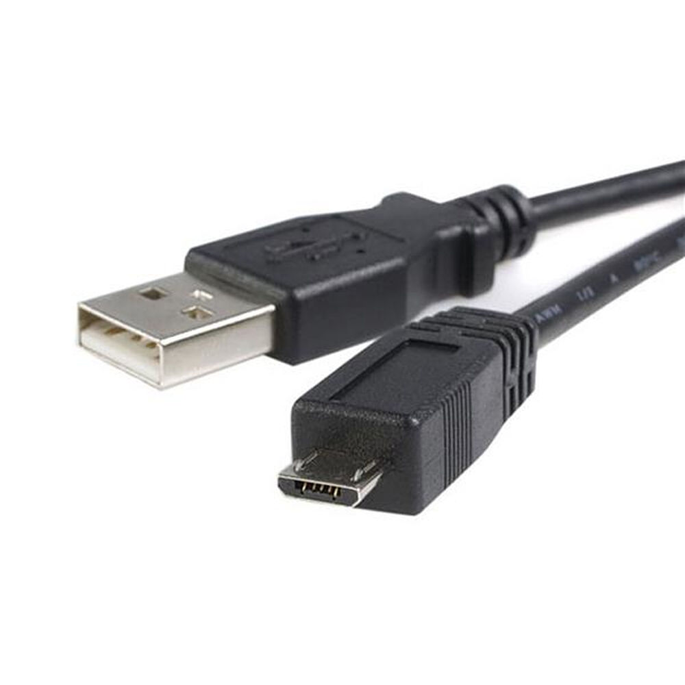 USB-kabel till mikro-USB Startech UUSBHAUB1M           USB A Micro USB B Svart - 4