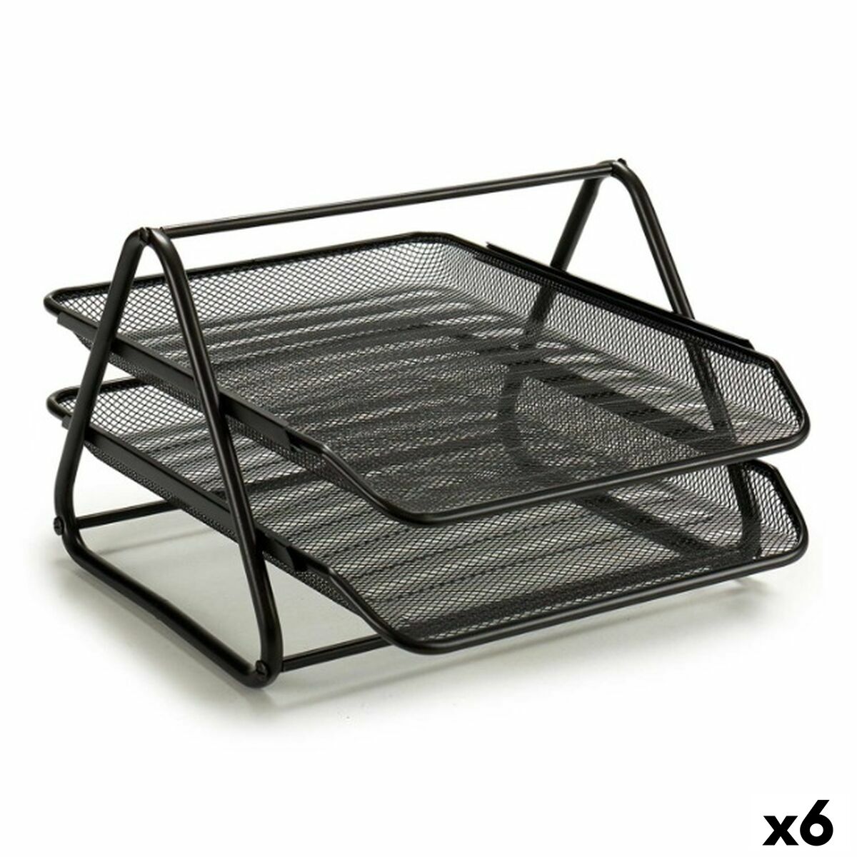 Klassificeringsbricka Svart Metall 6 antal 30 X 34,5 X 21 cm