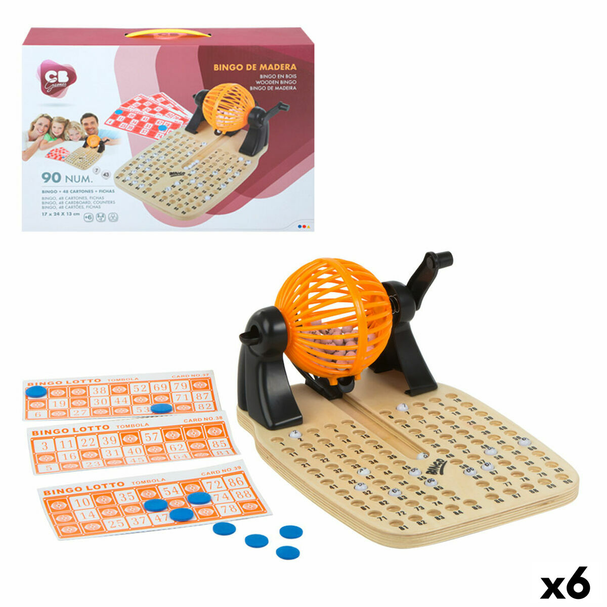 Bingo Colorbaby Trä Plast (6 antal)