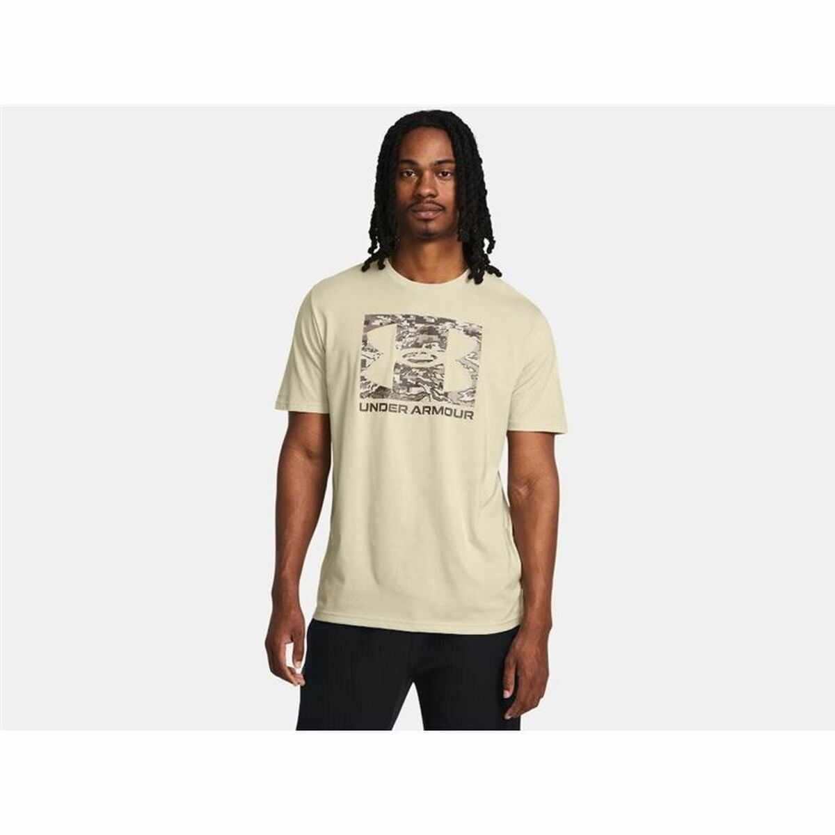 T-shirt med kortärm Herr Under Armour ABC Camo Boxed Beige - 3