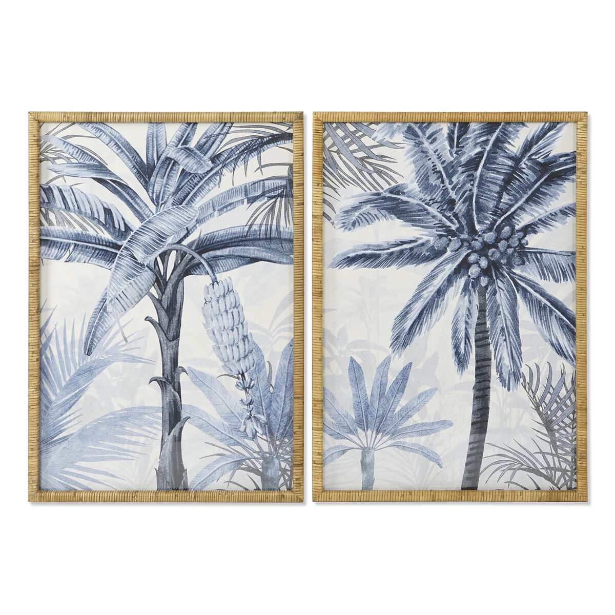 Tavla Home ESPRIT Glas Gran 70 x 3 x 100 cm (2 antal)