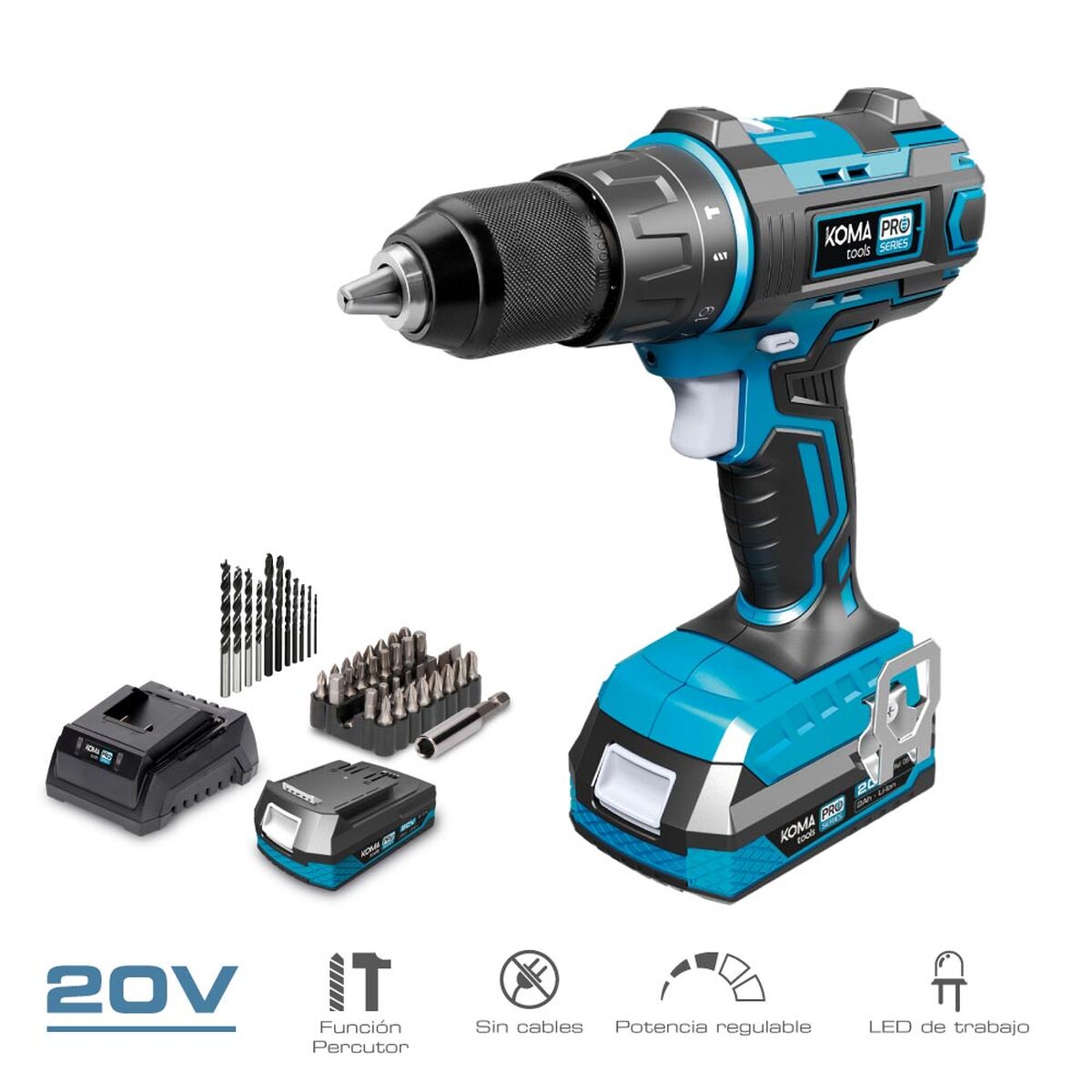 Borr/skruvdragare Koma Tools 20 V - 11