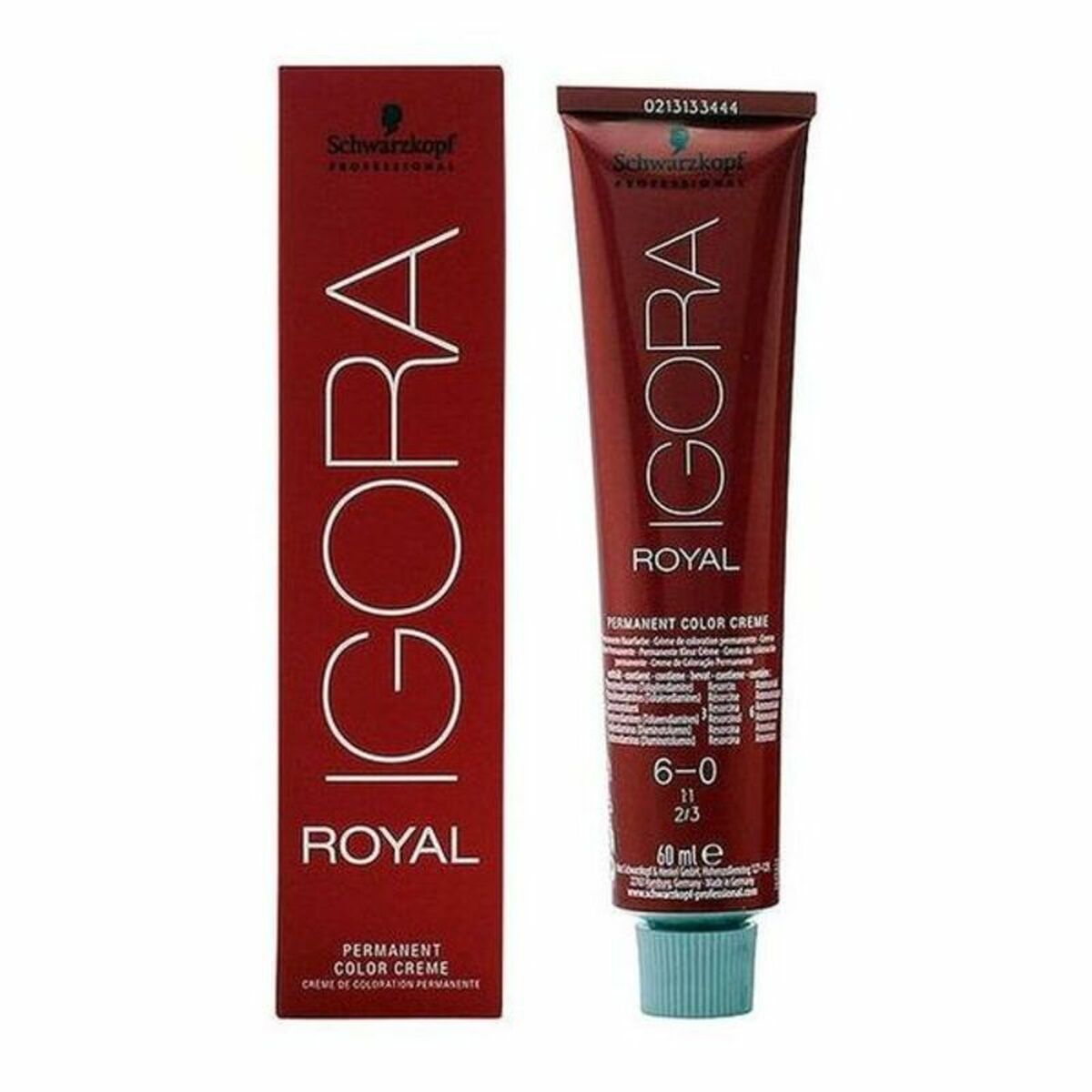 Permanent färg Schwarzkopf Igora Royal Nº 6-0 60 ml