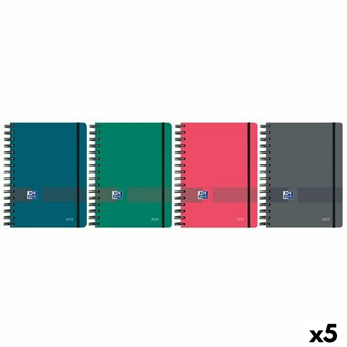 Dagbok Oxford OXF&YOU A5 15 x 21 cm 2025 (5 antal)