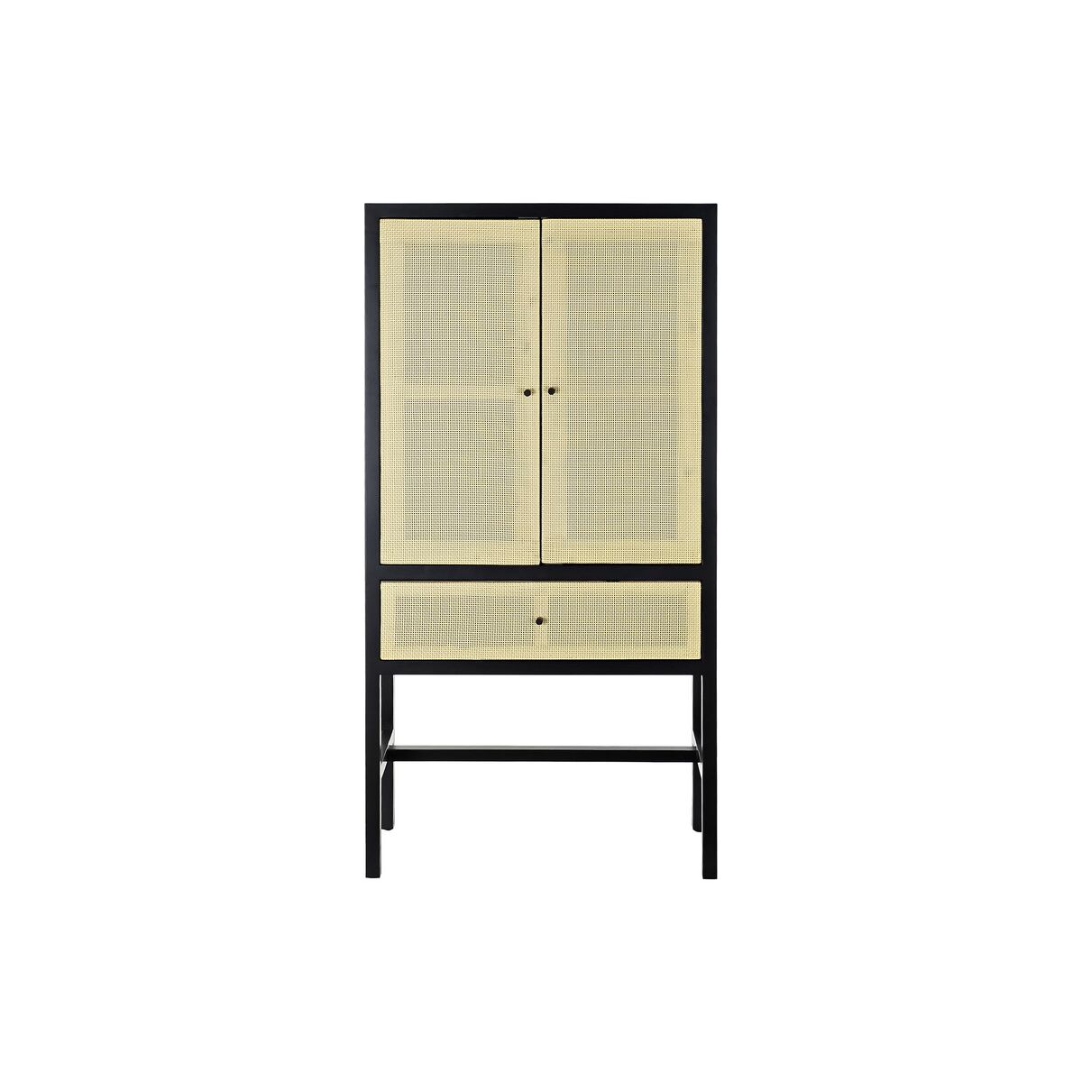 Skåp DKD Home Decor 80 x 38 x 160 cm Gran Naturell Svart - 3