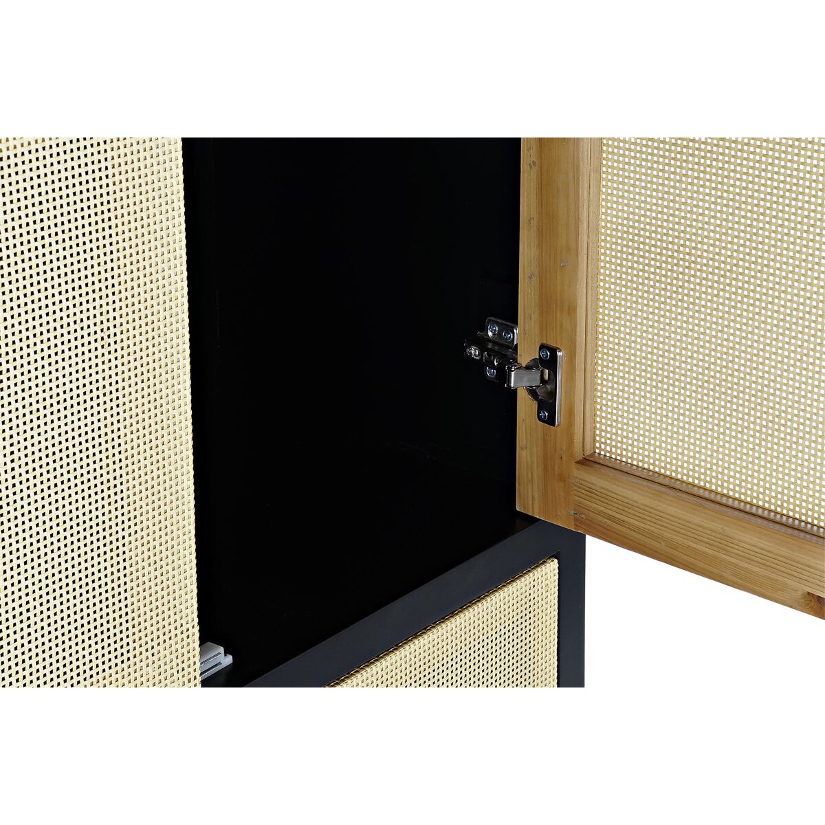 Skåp DKD Home Decor 80 x 38 x 160 cm Gran Naturell Svart - 2