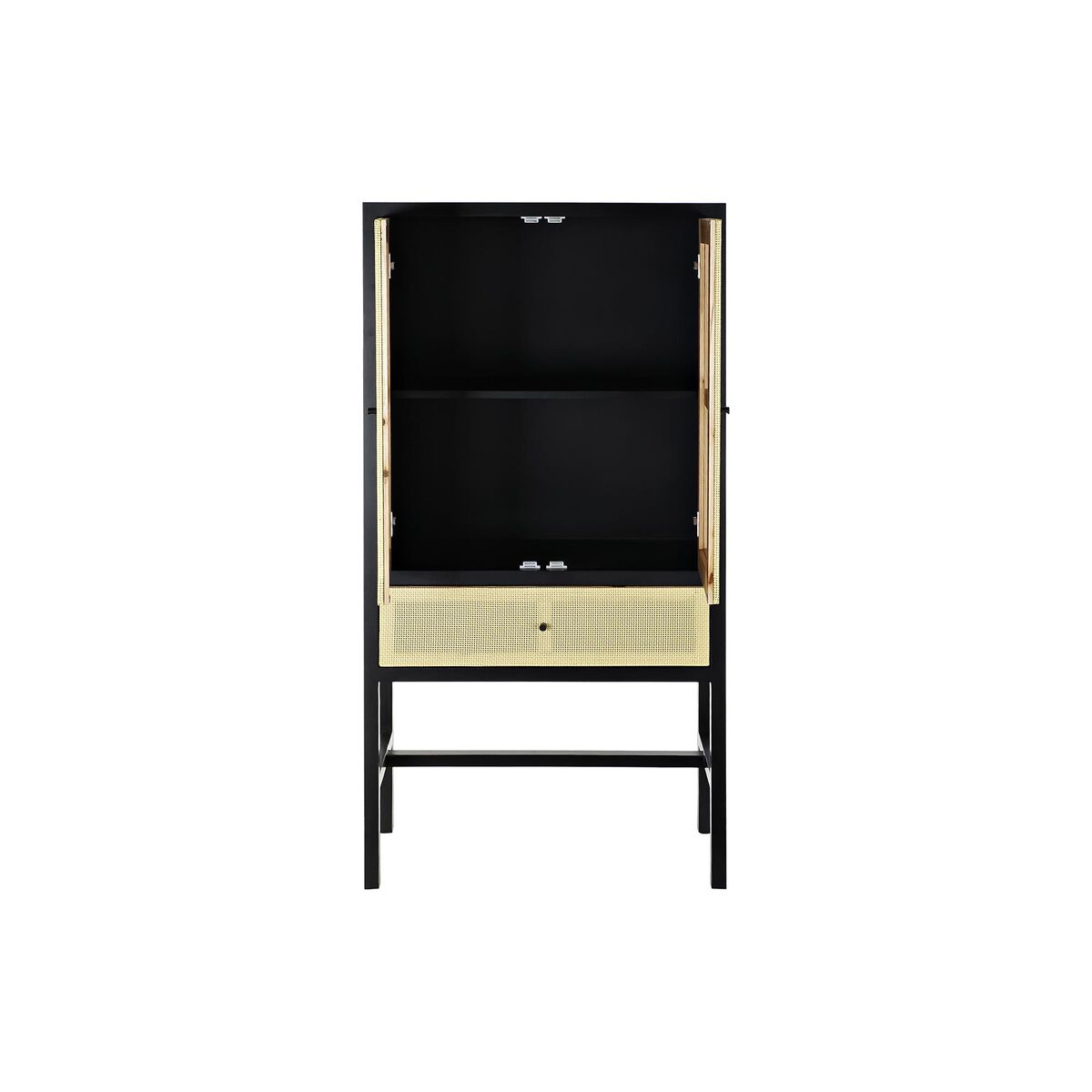 Skåp DKD Home Decor 80 x 38 x 160 cm Gran Naturell Svart - 5