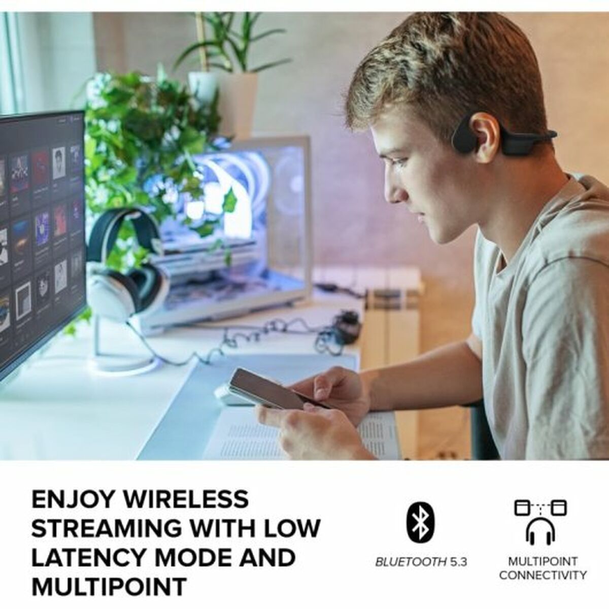 Hörlurar med Mikrofon Creative Technology Outlier Free Mini Svart - 4