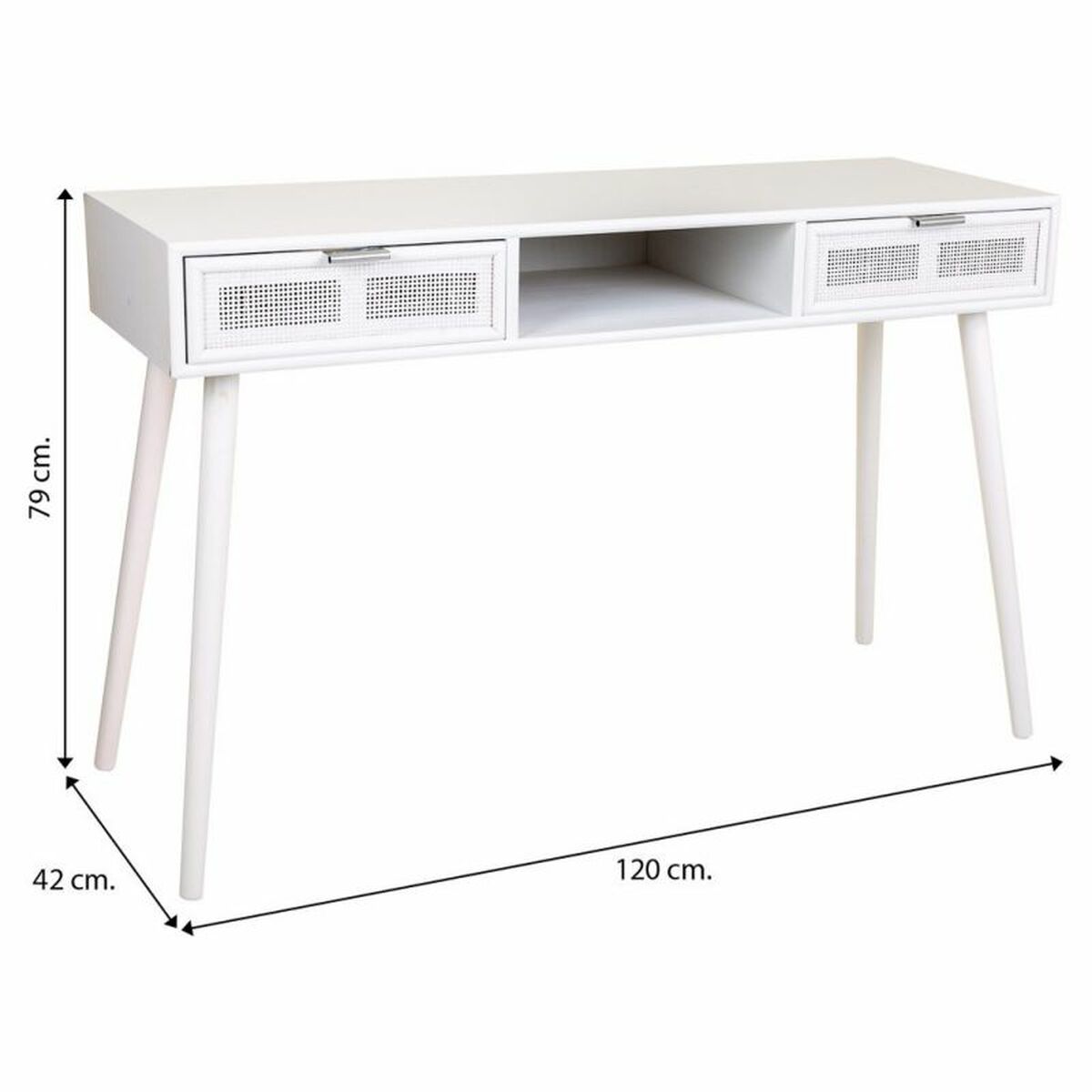 Hallmöbel med lådor Alexandra House Living Silvrig 42 x 79 x 120 cm - 8