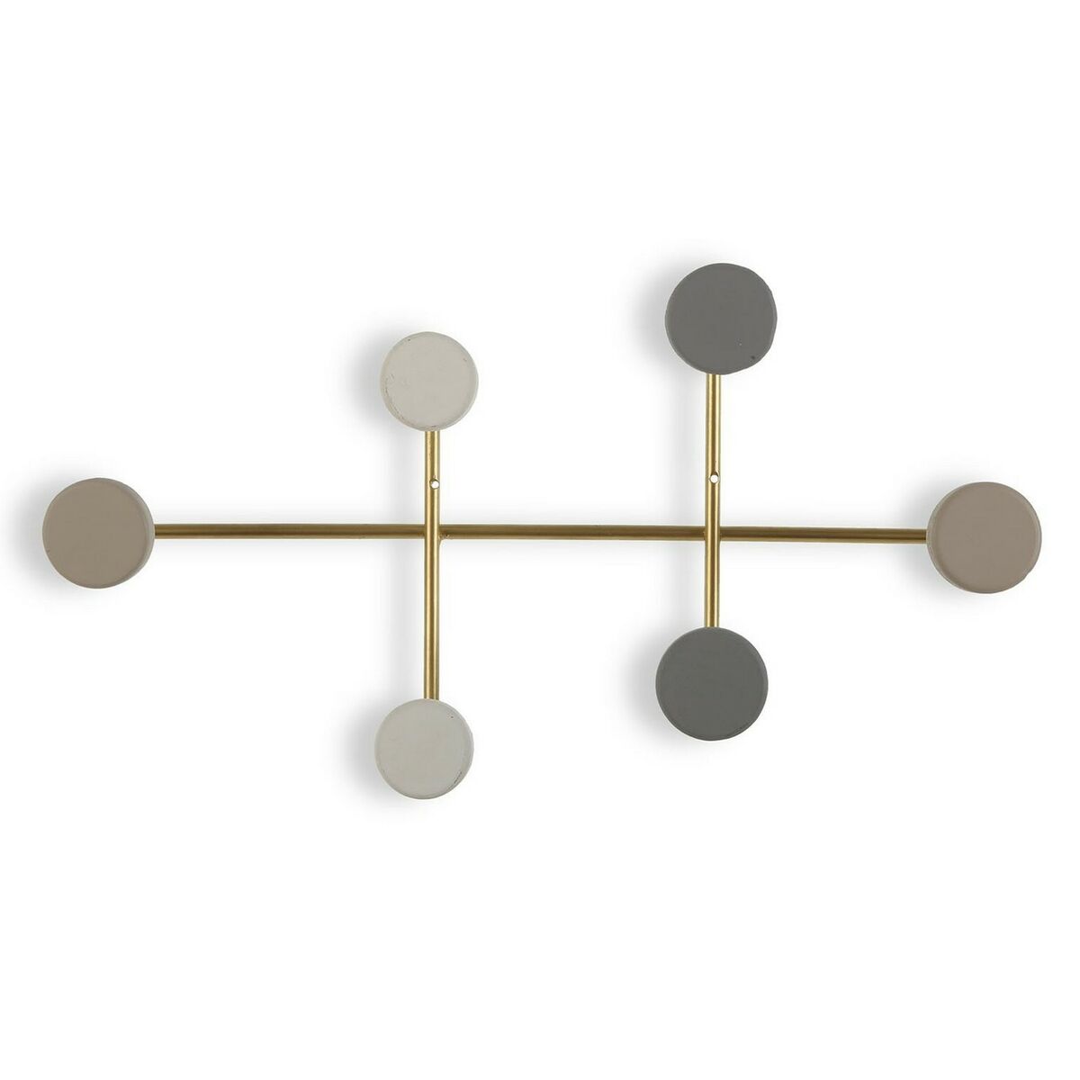 Kapphängare Versa Multicolour Metall Harts Trä MDF 6,5 x 22 x 41 cm (6,5 x 22 x 41 cm)