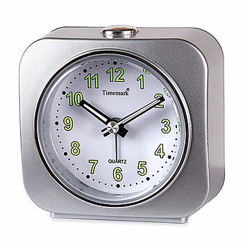 Väckarklocka Timemark Silvrig 9 x 9 x 4 cm Plast