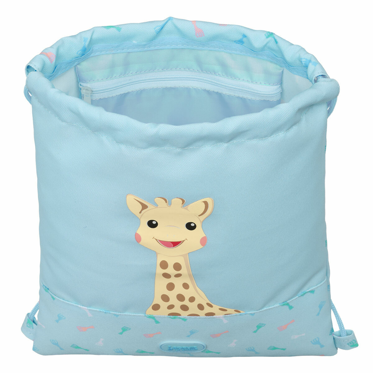 Skopåse med remmar Sophie la Girafe Blå 26 x 34 x 1 cm