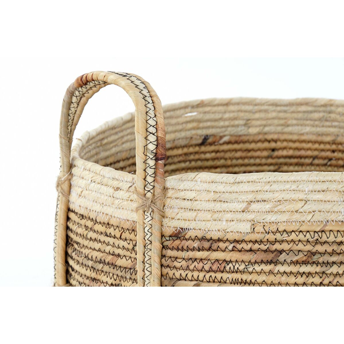 Korg - set DKD Home Decor Tropiskt Naturliga fibrer Rusar (45 x 45 x 33 cm) (3 Delar) - 8