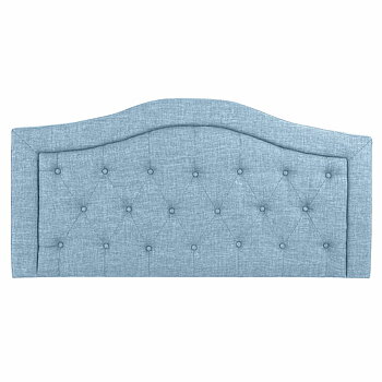 Sänggavel DKD Home Decor Blå Celeste Trä 145 x 8 x 72 cm