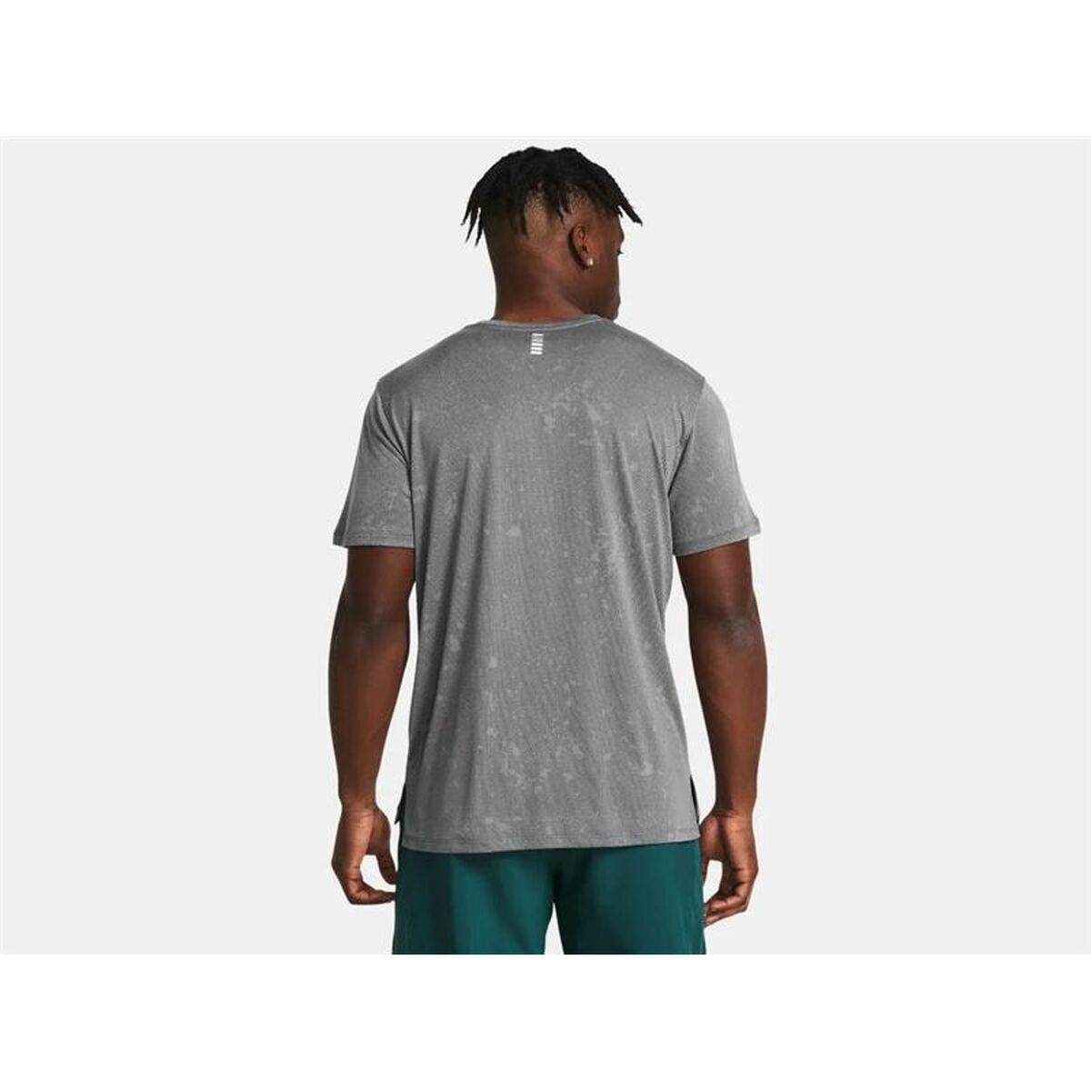 T-shirt med kortärm Herr Under Armour Launch Splatter Grå - 4