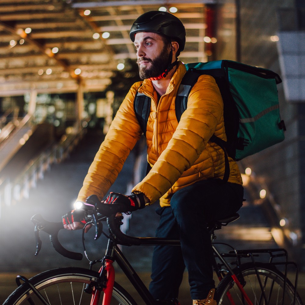 LED-lampa för cykel TM Electron Rosa - 2