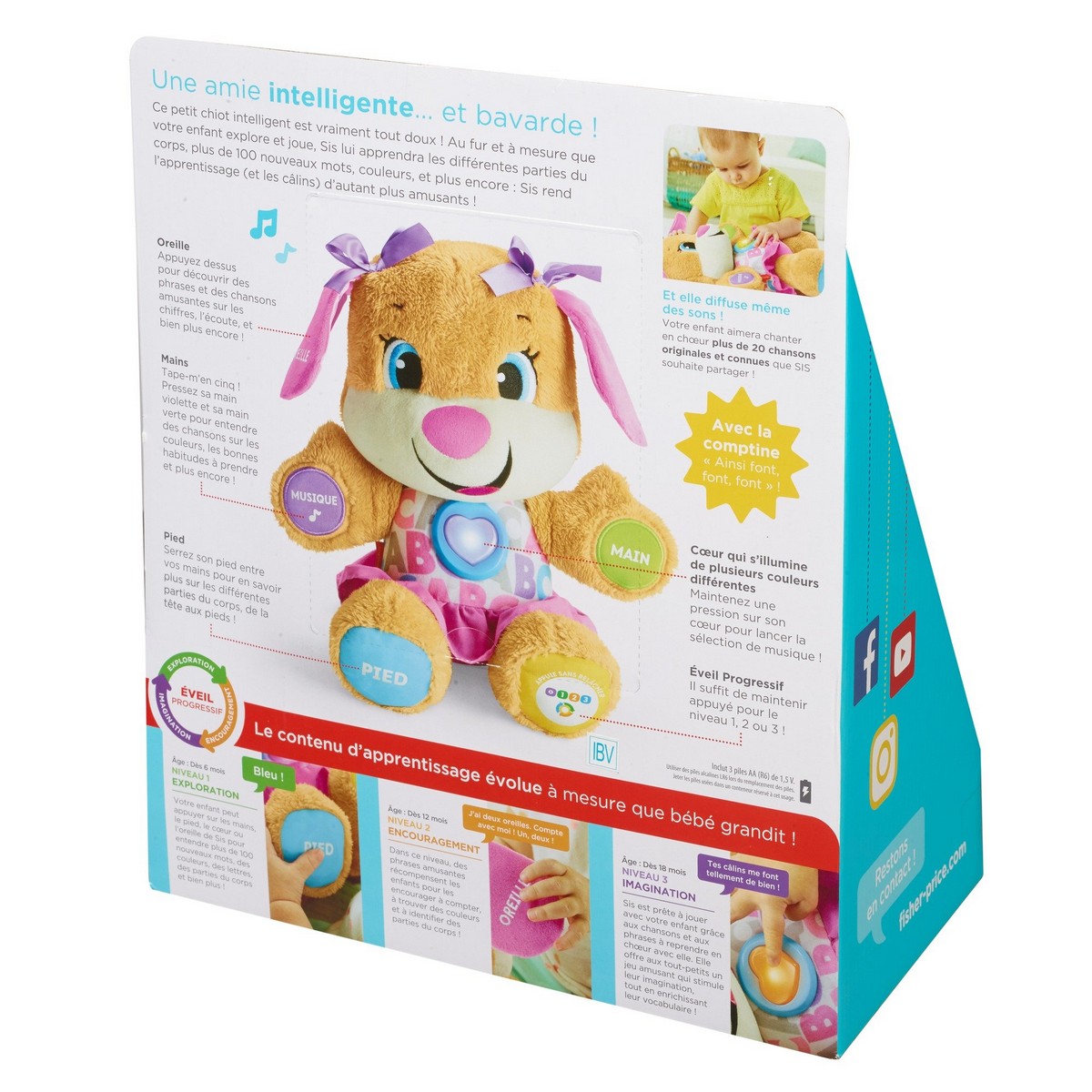 Interaktivt Husdjur Fisher Price Puppy Sister - 11