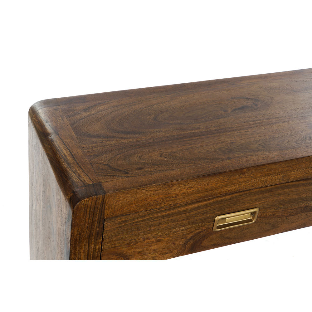 Sidobord DKD Home Decor S3022538 110 x 27,5 x 76 cm Gyllene Brun Akaciaträ - 2