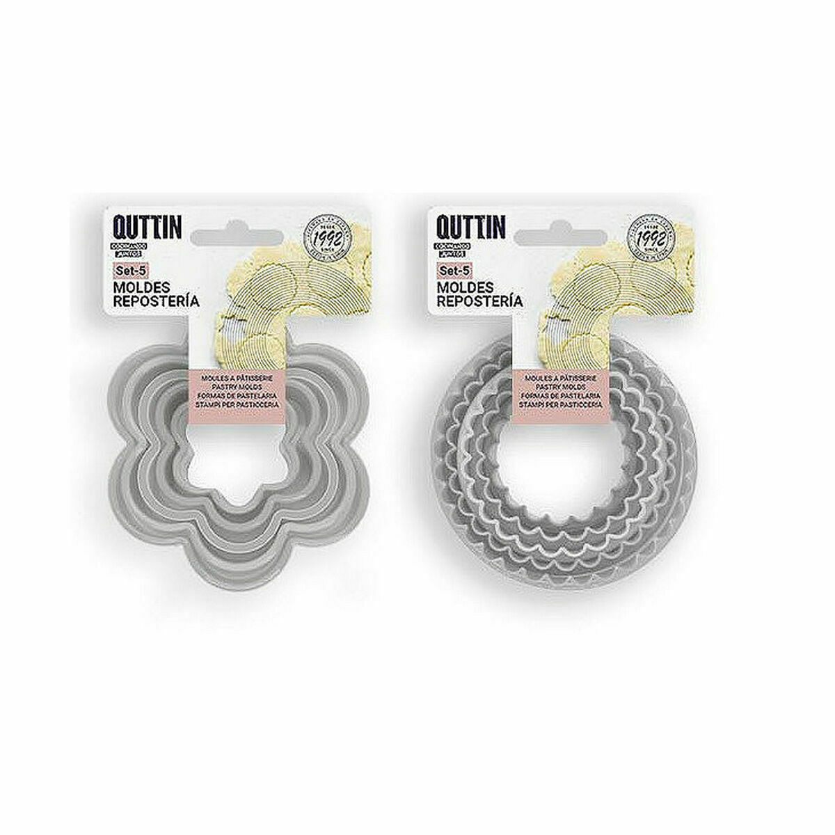 Bakform Quttin 9,5 x 9,5 x 3,5 cm 5 Delar (36 antal) - 3