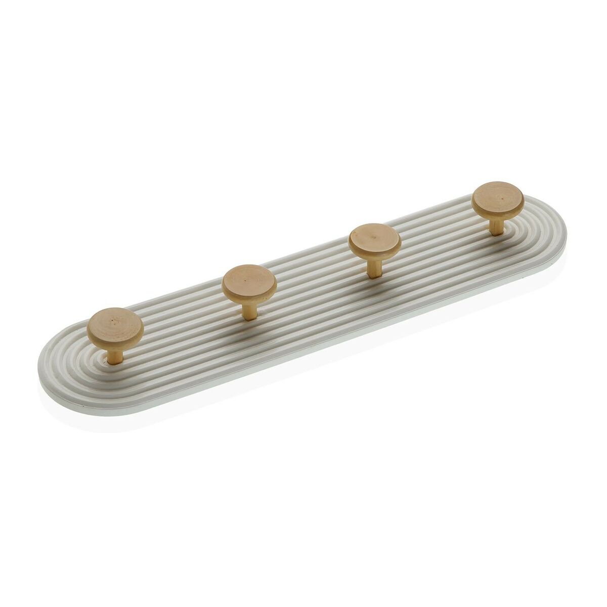 Väggmonterad rockhängare Versa Trä MDF Vintage 56,5 x 5 x 13,7 cm