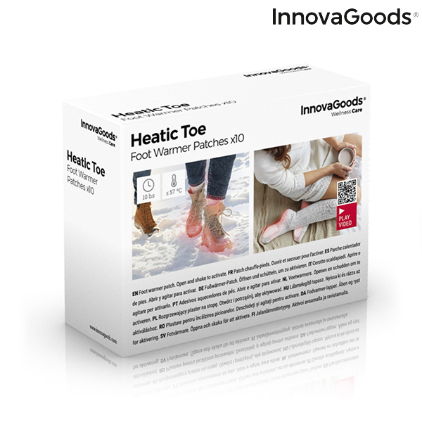 Fotvärmande lappar Heatic Toe InnovaGoods 10 antal - 2