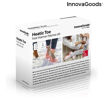 Fotvärmande lappar Heatic Toe InnovaGoods 10 antal